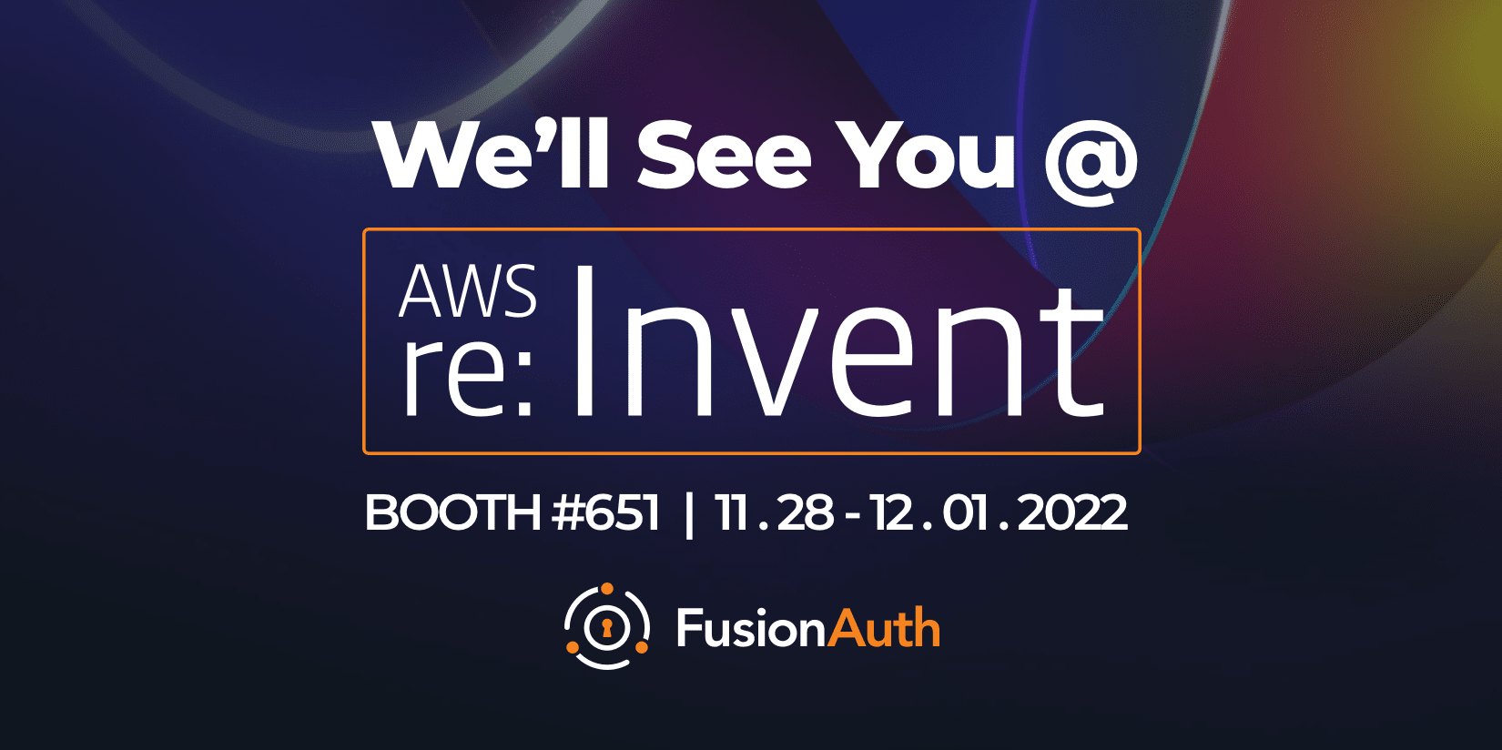 We'll see you at AWS re:Invent 2022